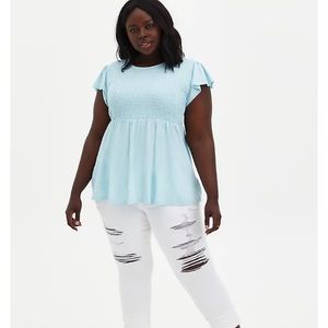 Baby Blue Torrid Top